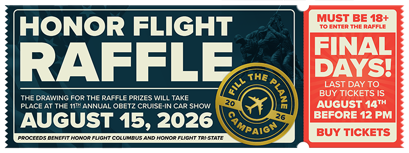 2026 Honor Flight Raffle Ticket