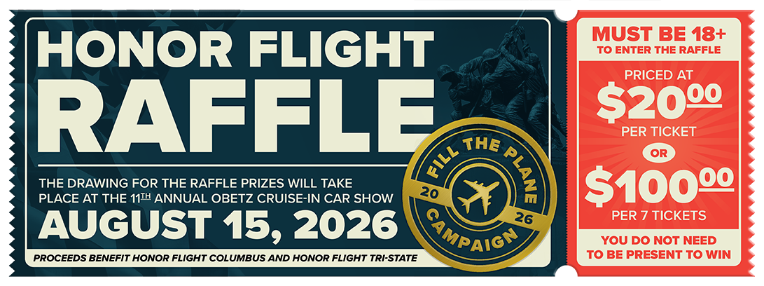 2026 Honor Flight Raffle Ticket