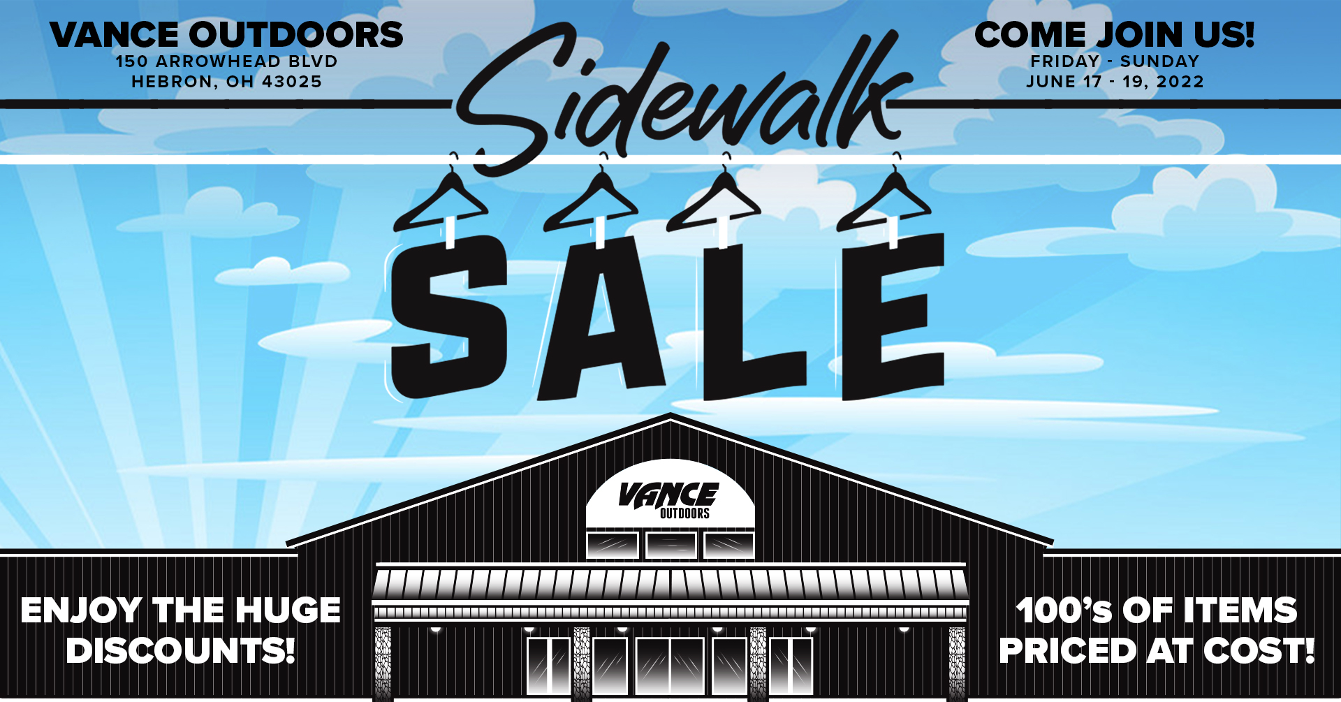 Hebron Sidewalk Sale 2022 Vance Outdoors