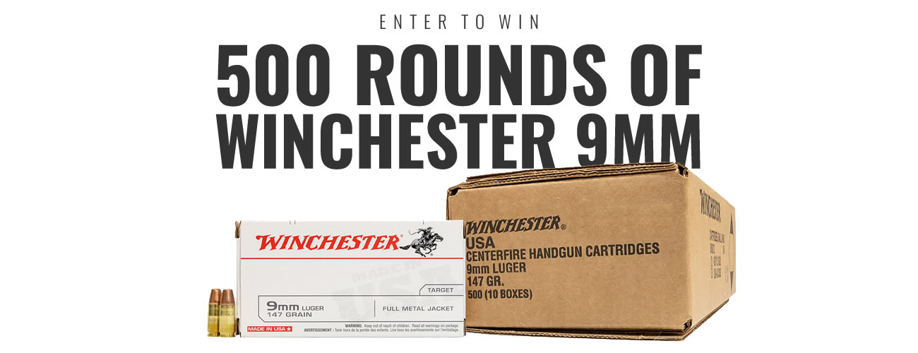 Win 500 Rounds of Winchester 9mm Ammo