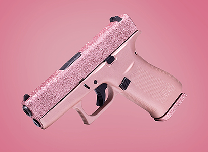 Glitter Gunz Glock 43x Rose Gold Glitter