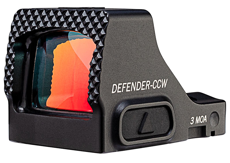 Vortex Defender CCW optic on a dark background