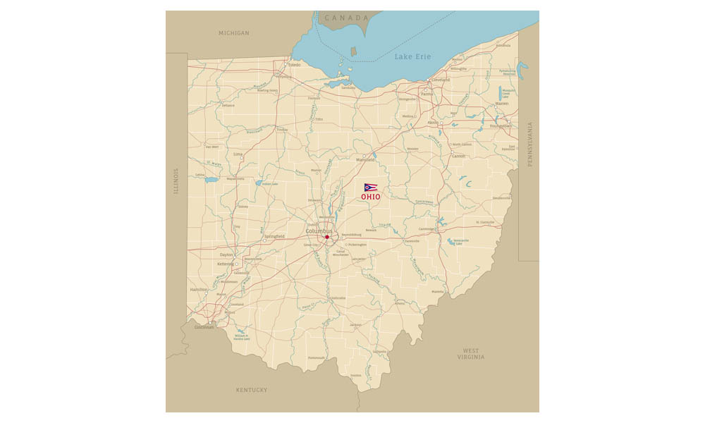 Map of Ohio